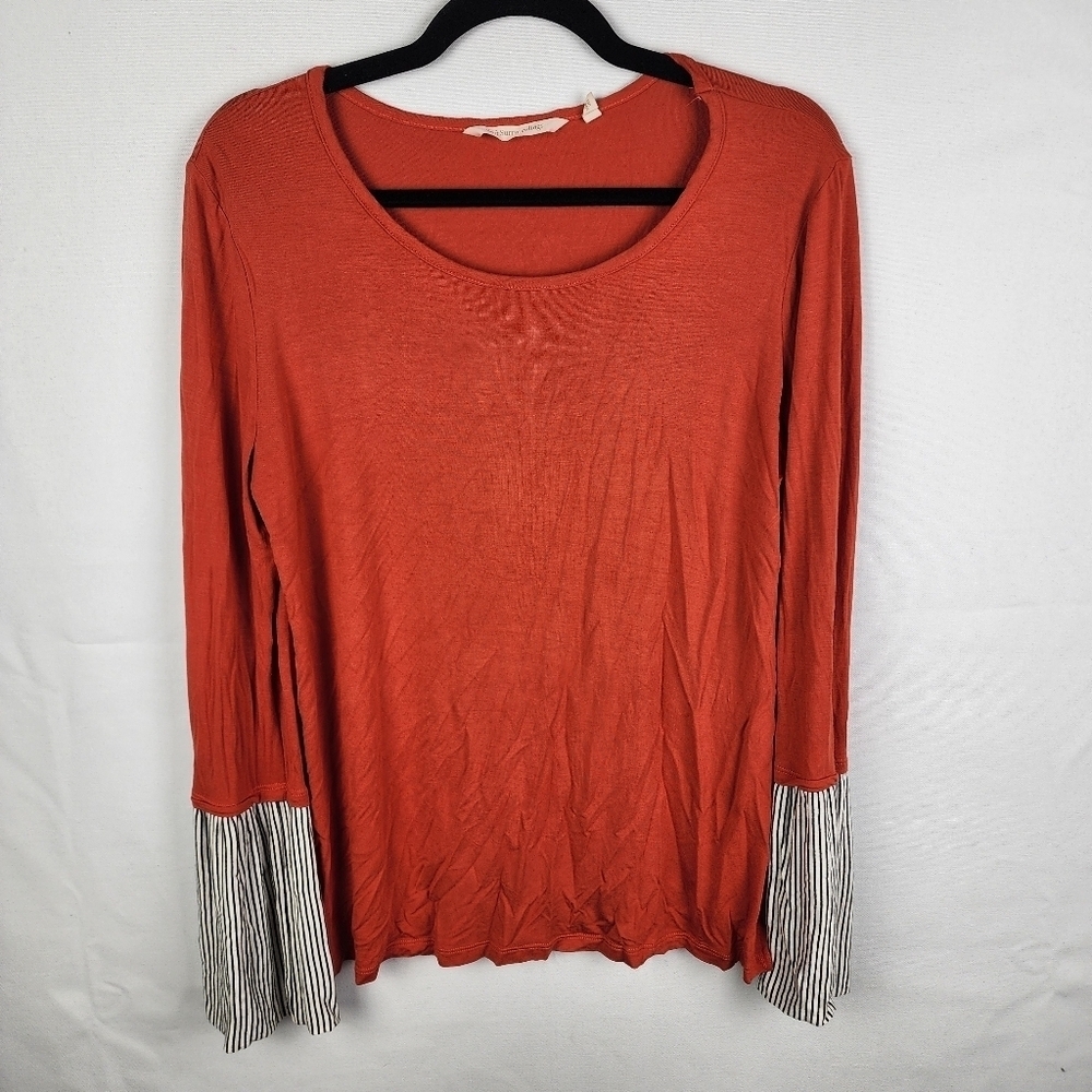 Soft Surroundings Mixed‎ Media Bell Sleevs Tunic Size Medium
